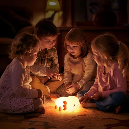 Veilleuse  bébé Utilisation nomade: Format compact et portable permettant de l'emporter partout dans la maison