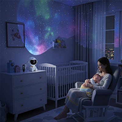 Veilleuse projection Connexion sans fil: Liaison directe avec application mobile pour visionnage en temps réel